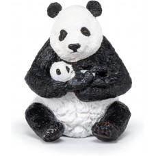 Papo Φιγούρα Sitting Panda with Young 50196