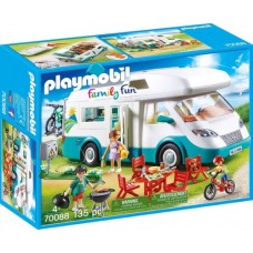 Playmobil Family Fun Αυτοκινούμενο Οικογενειακό Τροχόσπιτο 70088