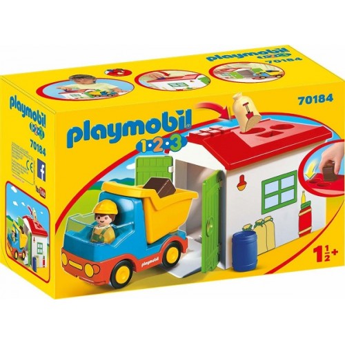 Playmobil 123 Φορτηγό με Γκαράζ 70184