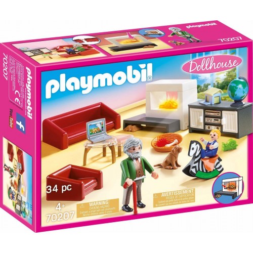 Playmobil Dollhouse Σαλόνι Κουκλόσπιτου 70207