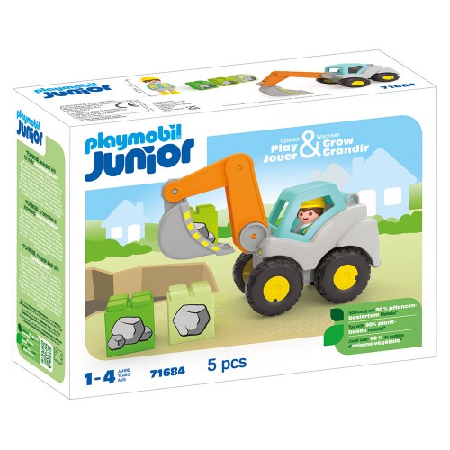 Playmobil Junior Φορτωτής Εκσκαφέας 71684