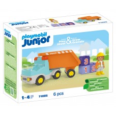 Playmobil Junior Ανατρεπόμενο Φορτηγό με Εργάτη 71685