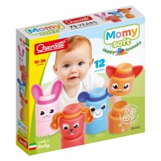Τουβλάκια Σιλικόνης Momy Soft Animals 112cs 04148 Quercetti