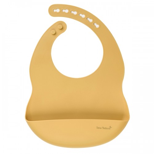 Σαλιάρα Σιλικόνης Eco Friendly Ochre 17485 Saro