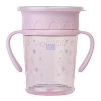 Εκπαιδευτικό Ποτηράκι 360° Pink 225ml 51443 Saro