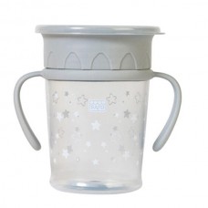 Εκπαιδευτικό Ποτηράκι 360° Γκρι 225ml 51445 Saro