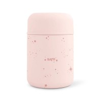 Βρεφικό Θερμός Φαγητού με Κουταλάκι Stars Pink 300ml 52228 Saro