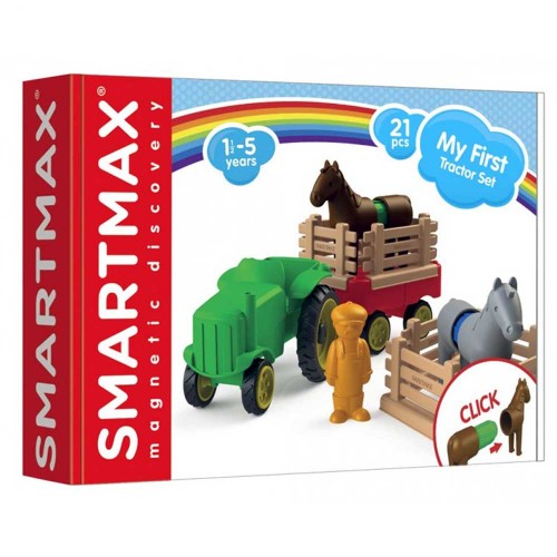 Μαγνητικό Παιχνίδι 21pcs Τρακτέρ 125022 SmartMax Μαγνητικό Παιχνίδι 21pcs Τρακτέρ 125022 SmartMax
