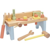 Ξύλινος πάγκος εργασίας 17 τεμαχίων 41607947 SpielMaus Ξύλινος πάγκος εργασίας 17 τεμαχίων 41607947 SpielMaus