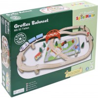 Ξύλινος σιδηρόδρομος 50τεμ 42523381 Spielmaus