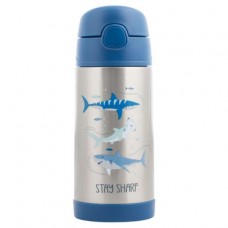 Παγούρι Ανοξείδωτο Θερμός με Καλαμάκι Shark SJ121280B Stephen Joseph