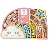 Ξύλινες Χάντρες Ουράνιο Τόξο CRE3283 Sycomore