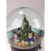 Gliter globe children under the tree 57060