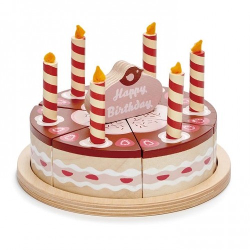 Tender Leaf Chocolate Birthday Cake Wood 8283