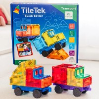 Μαγνητικό Παιχνίδι 28pcs Car Pack Tile Tek Μαγνητικό Παιχνίδι 28pcs Car Pack Tile Tek
