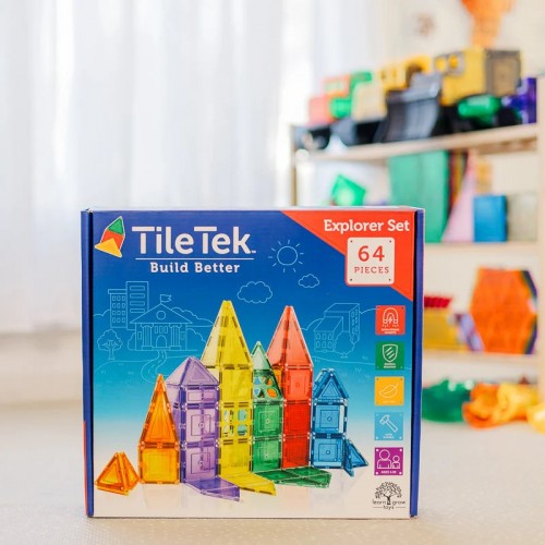 Μαγνητικό Παιχνίδι 64pcs Base Pack Tile Tek