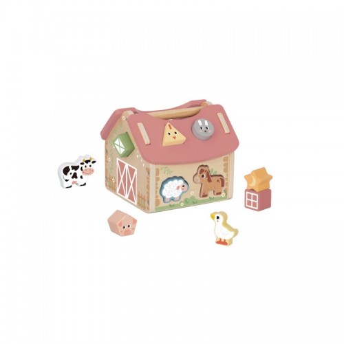 Ξύλινη Φάρμα με Σχήματα TTJ133N Tooky Toy