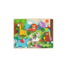 Ξύλινο Ενσφήνωμα Άγρια Ζώα TH633 Tooky Toy