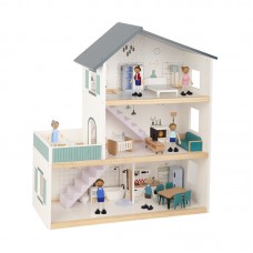 Tooky Toy Ξύλινο Κουκλόσπιτο με Αξεσουάρ TH919