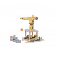 Ξύλινος Μαγνητικός Γερανός Λιμανιού TJ192A Tooky Toy Ξύλινος Μαγνητικός Γερανός Λιμανιού TJ192A Tooky Toy