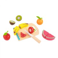Ξύλινος Δίσκος Κοπής με Φρούτα TTK111 Tooky Toy Ξύλινος Δίσκος Κοπής με Φρούτα TTK111 Tooky Toy