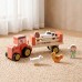 Ξύλινο Τρακτέρ Φάρμας με Ζώα TP561 Tooky Toy Ξύλινο Τρακτέρ Φάρμας με Ζώα TP561 Tooky Toy