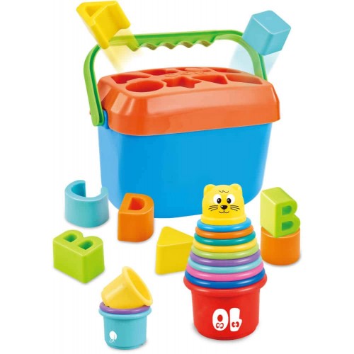 Baby stacking tower and plug-in box SpielMaus 40814078