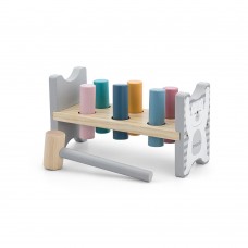 Viga Toys Ξύλινη Βάση με Σφυράκι για Καρφώματα 44009