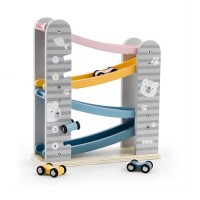 Viga Toys Ξύλινη Κατρακύλα με Αυτοκινητάκια 44013