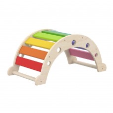 Viga Toys Ξύλινη Γέφυρα Αναρρίχησης και Ισορροπίας "Ουράνιο Τόξο" 44757